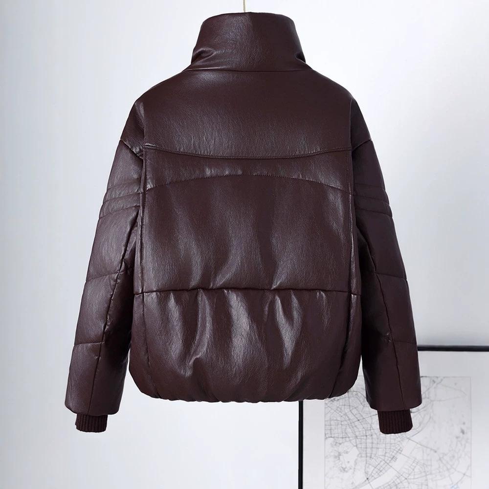 Live broadcast new short thickened down jacket women's small casual loose white duck down cotton-padded coat batch