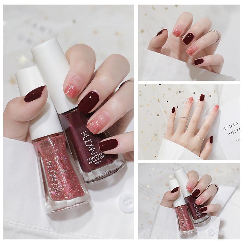 Peelable No-Bake Water-Based Nail Polish - Quick-Drying, Long-Lasting, and Whitening Nail Care