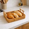 Handmade Imitation Rattan Storage Basket Rectangular Dry Fruit Storage Tray  Living Room