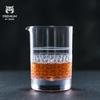 PMG01-3 CRISON High Quality Crystal Glass Cocktail Mixing Cup Bar Tool Shaker Mixologist Hand Carved Flower Making