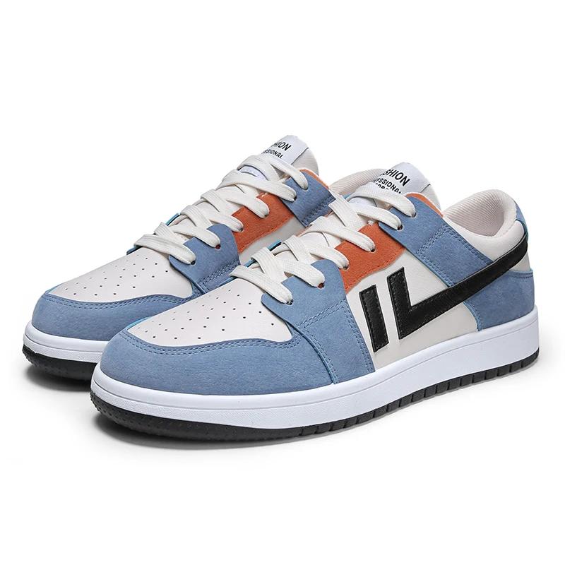 New Leather Personalized Men's Shoes Fashion Comfortable Casual Sports Shoes Versatile Outdoor Street Trend Skateboarding Shoes