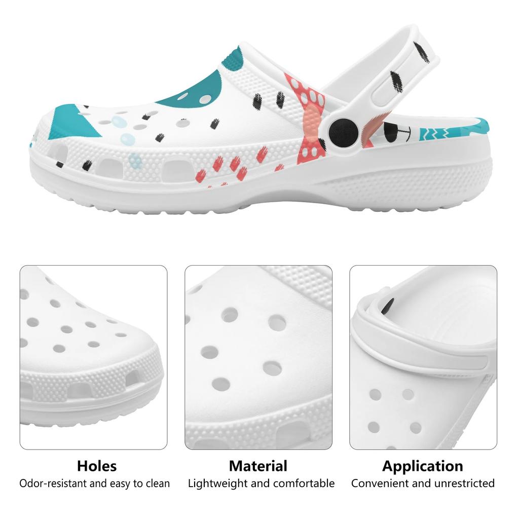 Graphic Printed EVA Casual Clogs Women Men Soft Sole Soft Sole Lightweight Slip On Sandals Slippers Summer Daily Leisure Shoes