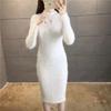Damen Nerzpelz Pulloverkleid - Herbst/Winter 2025 Dick Gestrickt Slim-Fit Bodycon, Vielseitiger & Schmeichelhafter Fauler Stil