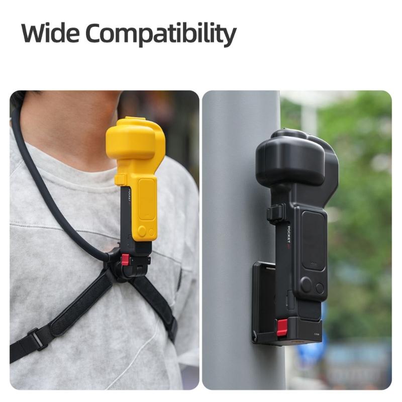 Camera Case Protective Cover Compatible for Pocket 4P Camera,Full-Cover Shell with Wrist Strap Hinged Top Desogn for Travel Storage