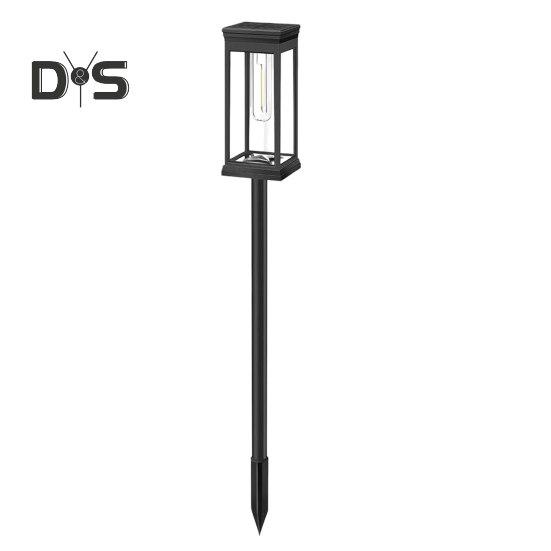 

1/2 шт. Солнечный светильник для дорожек, супер яркий, IP65, водонепроницаемый, автоматическое включение/выключение, простая установка, светодиодный солнечный садовый светильник, ландшафтное освещение 1pc Warm light