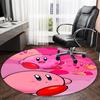 1pc Kirby2 Print Round Carpet Chair Round Carpet Suitable for Bedroom Living Room Home Decorative Carpet