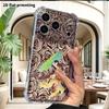 Phone case: 2D flat suitable for iPhone 18 17 16 15 14 13 Pro, transparent four corner protective case, twin tails, Christmas and Halloween gift
