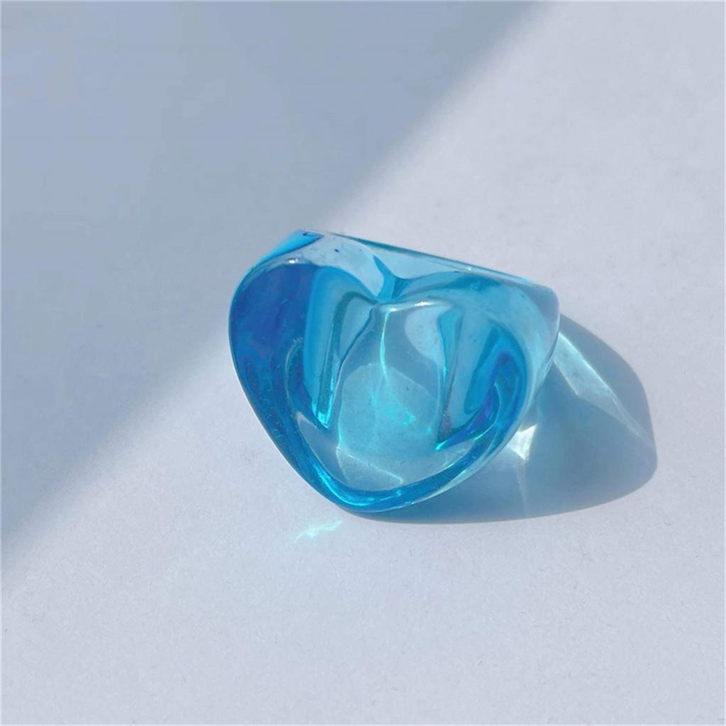 Nuovi Anelli Papa Colorati Inlaid Gemme Resina Acrilica Fatti a Mano Personalità Amorevoli Stile Y2k per Donne Ragazze Gioielli da Festa Anelli Regalo