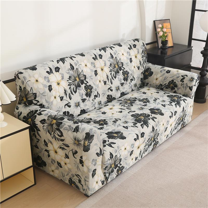

Stretch Couch Cover Spandex Non Slip Soft Couch Sofa Cover, Removable Furniture Protector with Non Skid Foam and Elastic Bottom 1pc1-seat 90-140cm