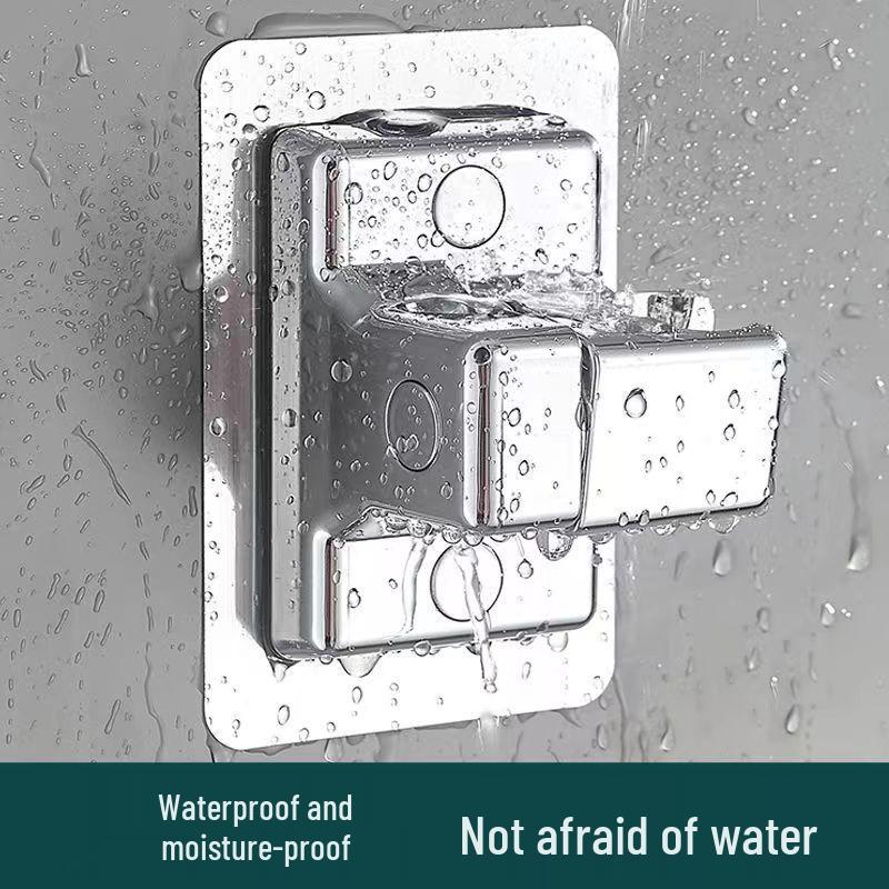 Punch-Free Shower Head Holder with 360° Rotation