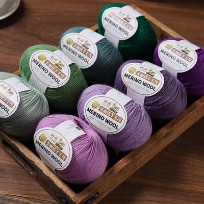 Hand-woven 3-strand Medium-thick Merino Wool Yarn - Ideal for Doll Sweaters, Scarves, and Hats. Made from 100% Sheep Wool.