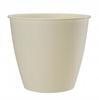 Doniczka Kremowa Plastikowa 15 X 15 X 13,9 Cm Dekoracyjna Azalia