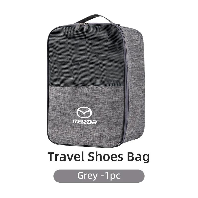 

2025 Hot Shoes Storage Bag Travel Football Tennis Sports Shoe Organizer For Mazda 6 3 CX5 5 323 CX7 Demio Atenza Axela MX30 CX30 серый