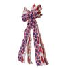 Independence Day Bowknot 11.8x27.6in Vibrant Colors Fadeless Durable Widely Used Patriotic Bowknot for 4th of July