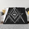 NEW Masonic Freemason Blankets and Throws Super Soft Thermal Indoor Outdoor Blanket for Living Room Bedroom Travel