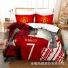 3D Three-Piece Size Football Quilt Cover Quilt Cover Home Textile