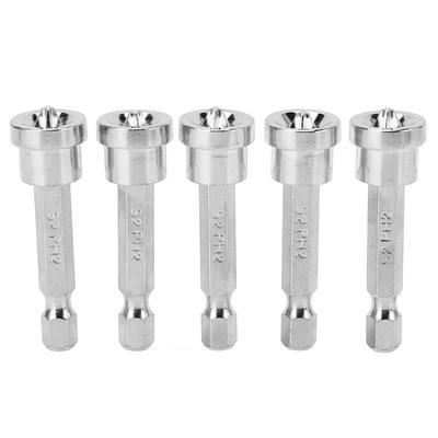 Magnetic Screwdriver Bit 50mm Chrome Vanadium Steel Rustproof Hex Shank Positioning Bit for Power