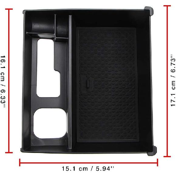 Center Console Organizer for Mazda Mazda6 Atenza 2018 2019 2020 Interior Armrest Storage Tray Glove Box Pallet with USB Hole and Coin Holder