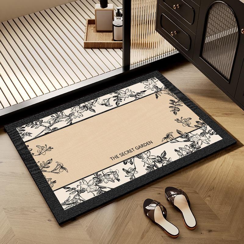 

Ретро Европейский Ковер Ins Нескользящий Роскошный Ковер для Гостиной Дивана Спальни Кабинета Кухни Прихожей Домашний Декор 50x80cm