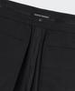 MUSINSA STANDARD Striped Extra Wide Two-Puck Hidden Elastic Waist Slacks [Charcoal Gray]