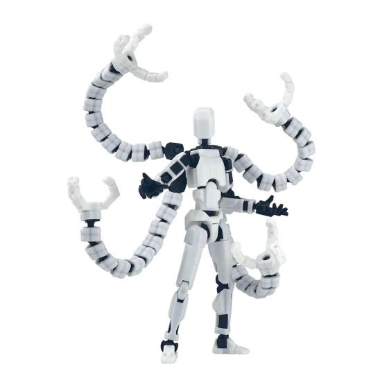 3D Printed Robot Action Figure with Accessories Movable Joints Robot Model Toy