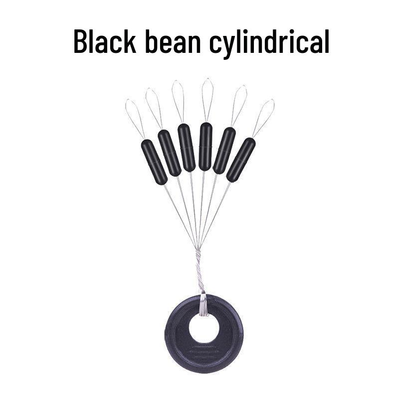 100-częściowe silikonowe akcesoria wędkarskie typu "Kosmiczna Fasolka" - Bardzo cienkie, wysokiej jakości, oliwkowate akcesoria do wędkarstwa sportowego.