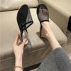 Fashion Mesh Slippers Fashion Round Toe Deep Mouth Breathable Non-slip Hollow Heel Wrapped Head Half Drag