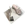 Silver Sandals Women 2025 New Summer Bow French Cool Slippers Wear Thick High Heels Fairy Style Slippers