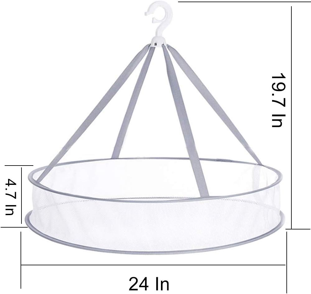 Herb Drying Rack Folding Mesh Hanging Basket Dryer Net 2Layer Herb Dryer Mesh Hanging Drying Basket For clothing Food Air Drying