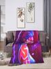 Soft Warm Throw Blanket for Home Decor  KPop Demon Hunters Flannel Bedspread Novelty Cover for Sofa Bed Girls Boys