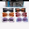 Oversized Cat Eye Anti-UV Sunglasses Women Fashion Metal Decorated Frame Party Beach Shades Butterfly Eyewear