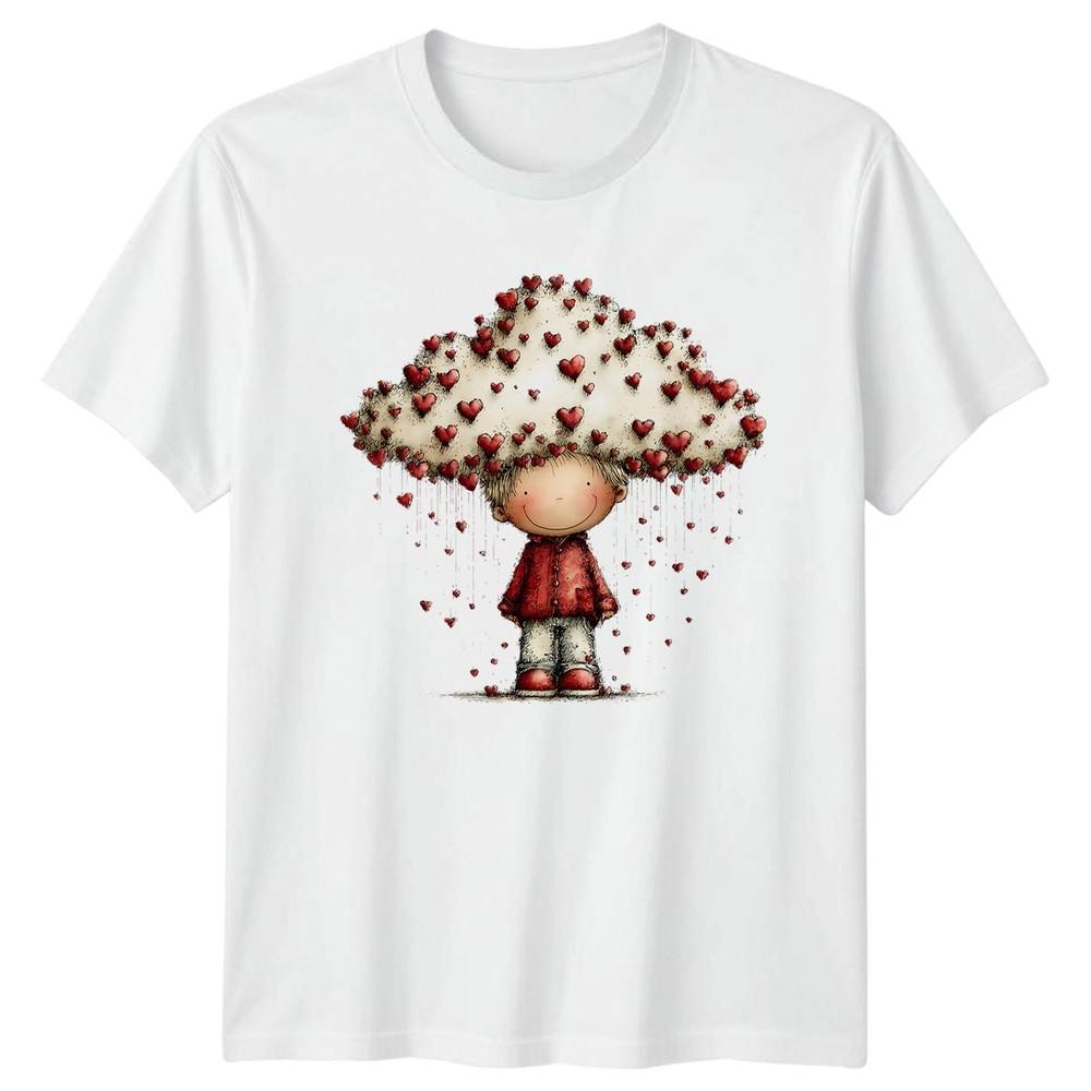 Hearts Love Valentines Day Unisex TShirt Graphic Tee S