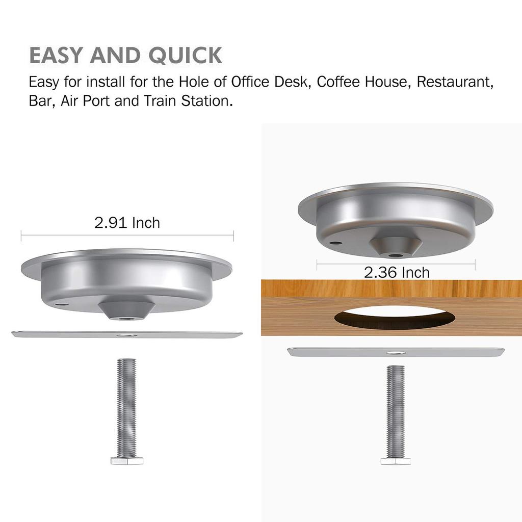 T7 Desktop Embedded Wireless Charger QI Fast Charging Pad Universal Replacement for iPhone 12 Huawei Xiaomi Charger