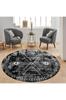 Rovigo Home Washable Round Printed Carpet RHM7309-SD1034
