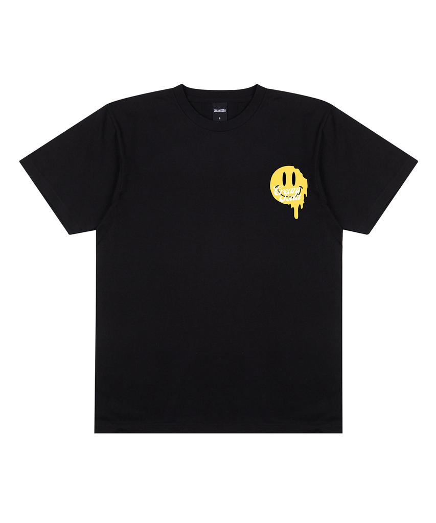 CREAM SODA LAB [2Pack] Lab Smile Flow Short Sleeve T-Shirt Black Navy