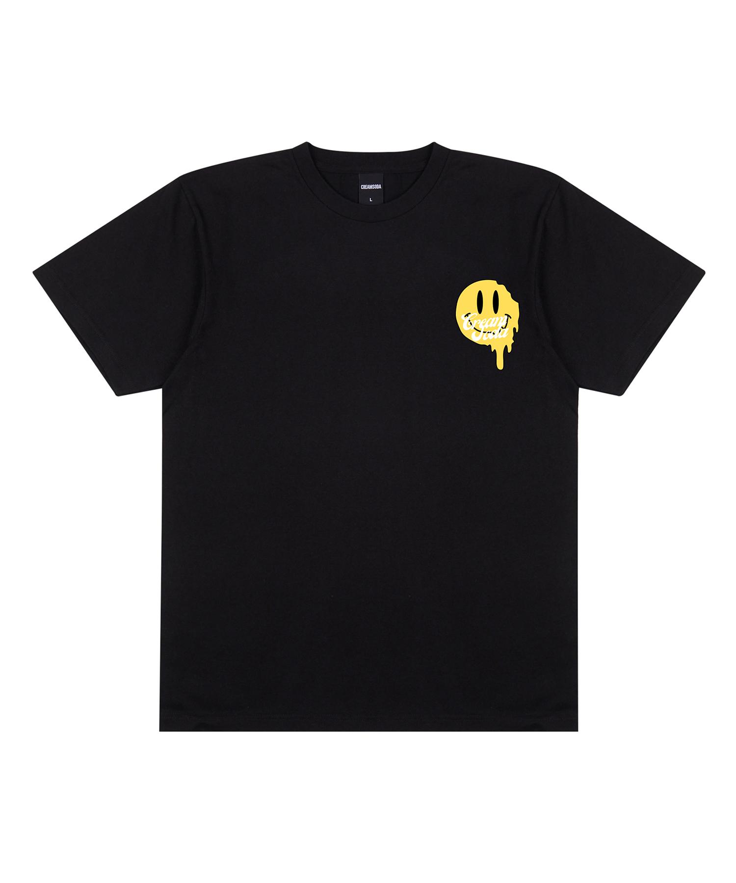 Cream Soda Lab Lab Smile Flow Short Sleeve T-Shirt Black L
