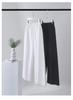 Summer Thin Wide Leg Pants for Women 2025, Fashionable, Loose and Versatile, Slimming and Elastic Waisted Casual Cropped Pants