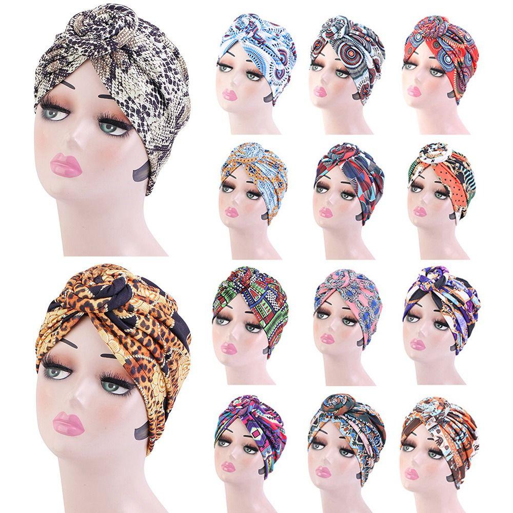 

Шапки-бини, хлопковая шляпа, бандана, тюрбан с цветочным принтом, женская национальная ветровая шляпа для химиотерапии