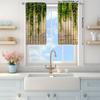 2pcs Ivy Printed Window Curtains for Home Decor - Rod Pocket Window Treatment for Bedroom   Office   Kitchen and Living Room