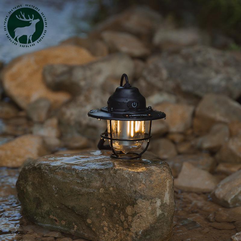 Retro Pinecone Lantern - Ultra-Long Battery Outdoor Camping & Tent Lamp