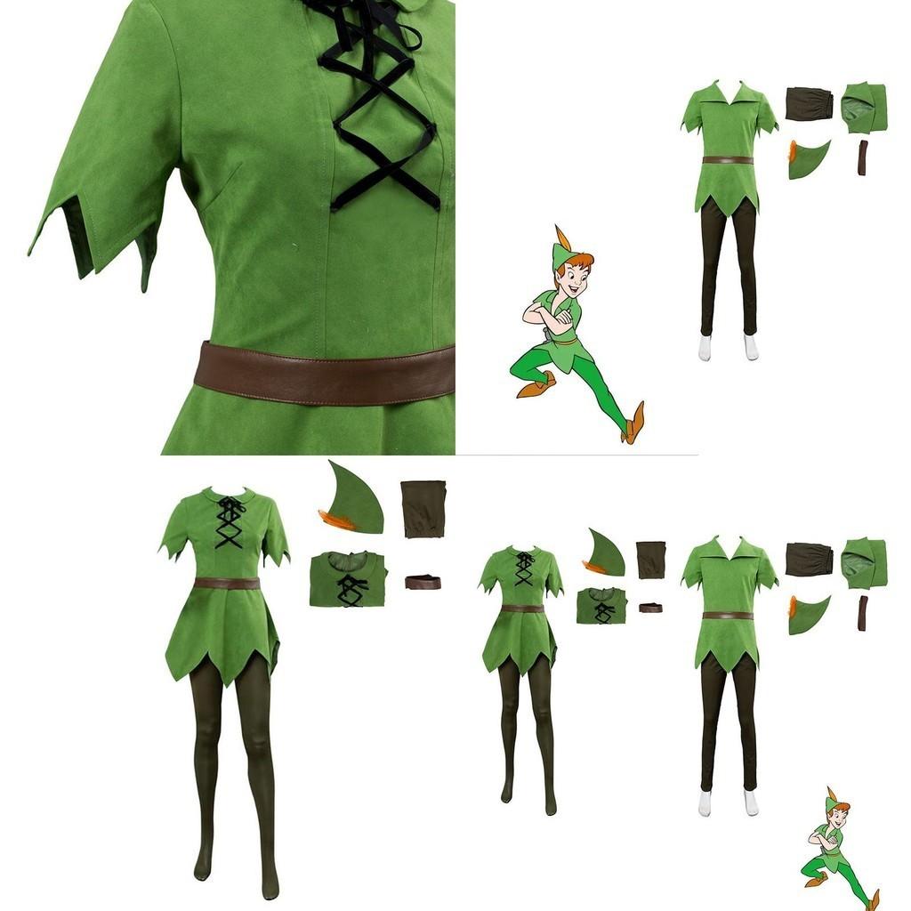 Peter Pan Cosplay Kostým Pro Dospělé A Děti Halloweenský Párty Oblek