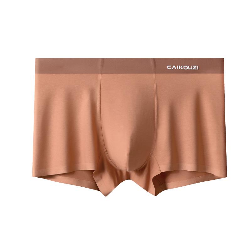 

Men s Soft Breathable Antibacterial Boxer Briefs - Solid Color Mid-Rise L