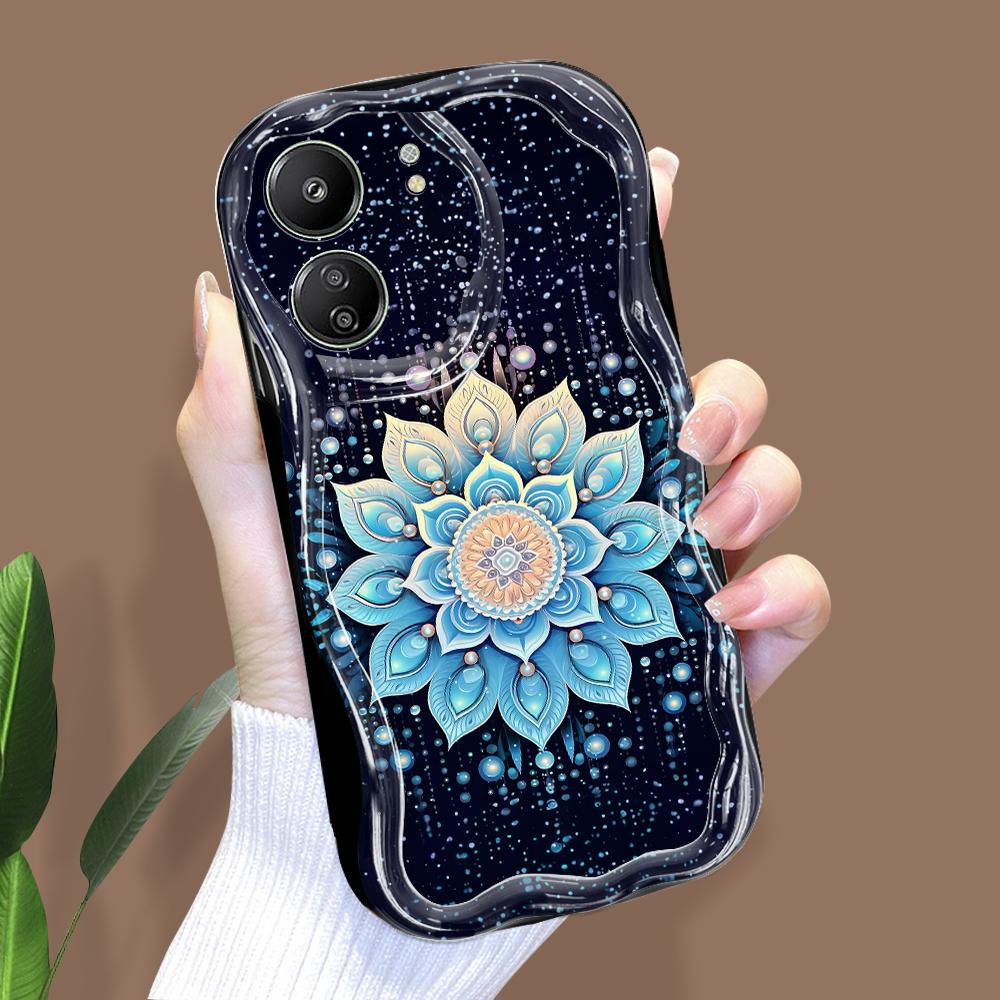 

Милый мультяшный узор, кремовая текстура, мягкий силиконовый чехол с волнистыми краями, чехол для телефона Xiaomi Redmi Redmi 9C NFC чёрный