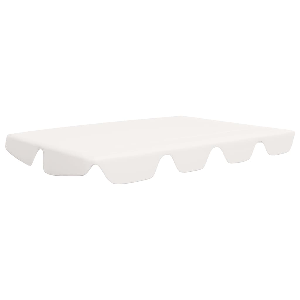 vidaXL Replacement Roof for Hollywood Swing White 150/130x105/70 Cm
