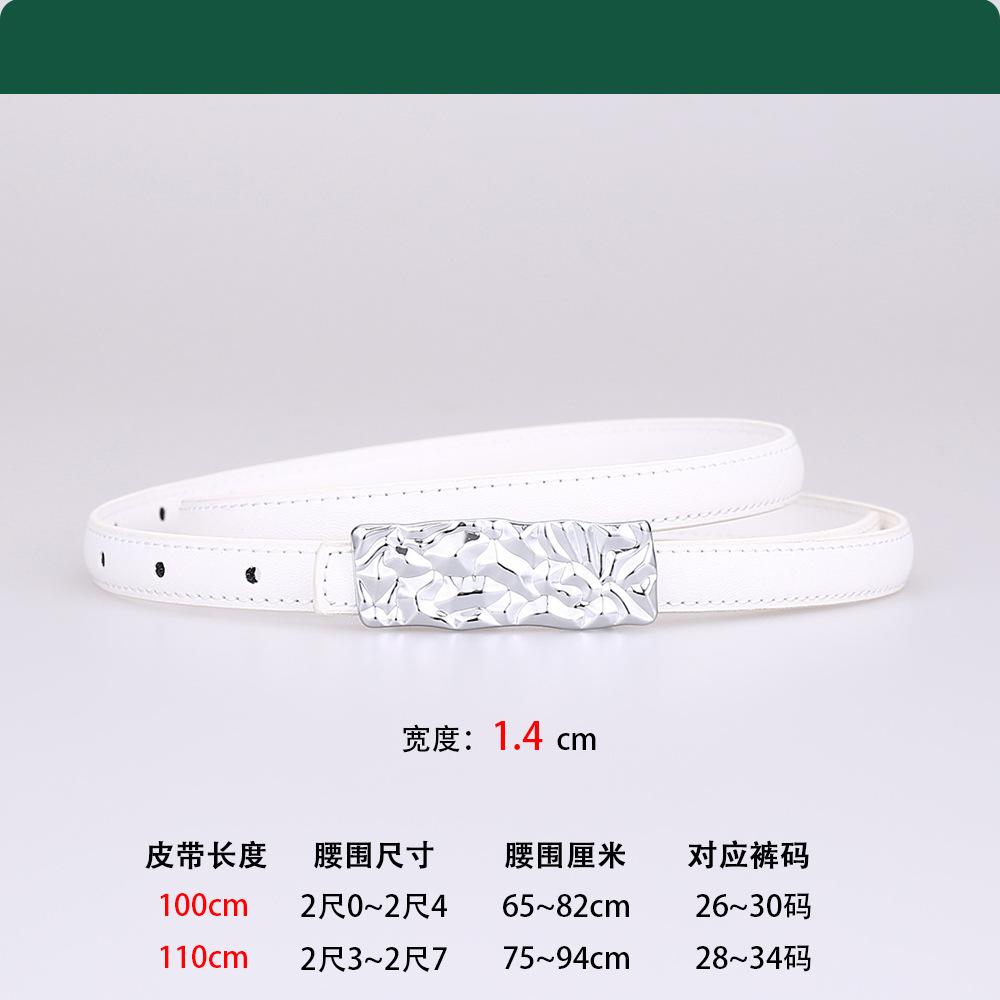 Belt Women'S Leather Belt Dress Fine Belt Women'S Premium Business