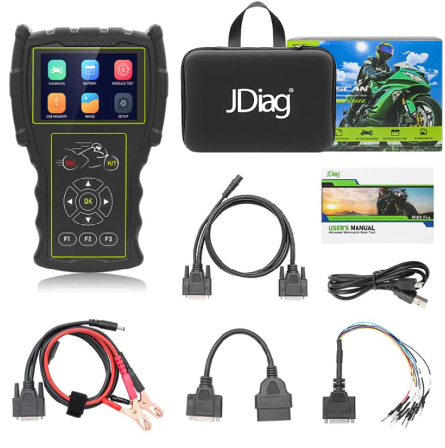 JDiag M100 PRO Motorcycle Scaner Handheld Motorbike Diagnostic Tool Help To Diagnose Fault and Faster Repair