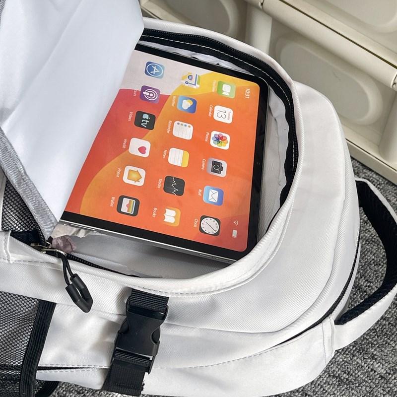 Schoolbag Korean ins new high-value trendy cool child and mother backpack men's leisure simple and light travel large-capacity backpack