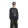 NOMANUAL Long Sleeve Tee   Washed Black