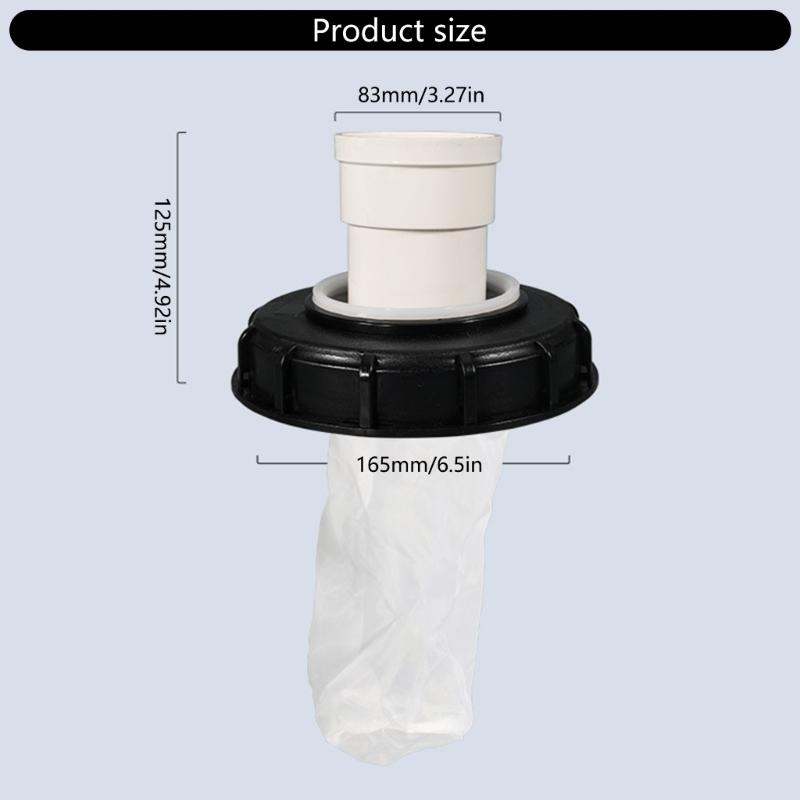 165mm IBC Nylon Mesh Lid Filter with Fine Mesh Designs For Water Storage Various Industries Tanks Filtration Mesh