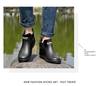 Men's Waterproof Non-slip Rubber Short Rain Boots – Wear-resistant, Soft Sole, Korean Style for Outdoor Use.